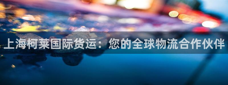 尊龙凯时 人生就是搏首页：上海柯莱国际货运：您的全球物流