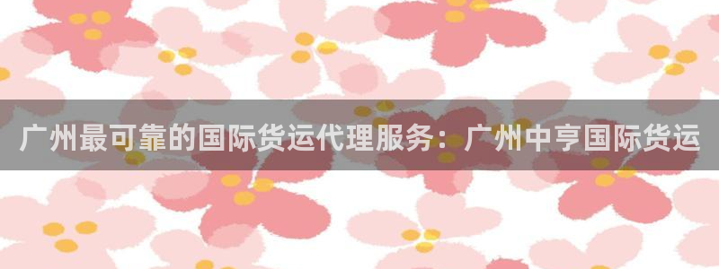 尊龙人生就是博D88：广州最可靠的国际货运代理服务：广州