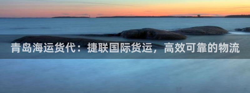 尊龙凯时官方网页：青岛海运货代：捷联国际货运，高效可靠的