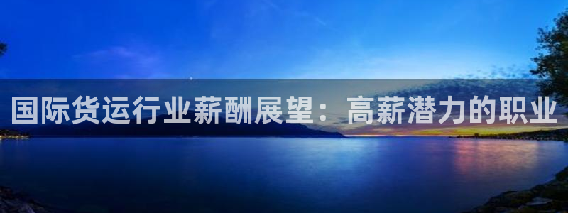 尊龙人生就是博AG：国际货运行业薪酬展望：高薪潜力的职业