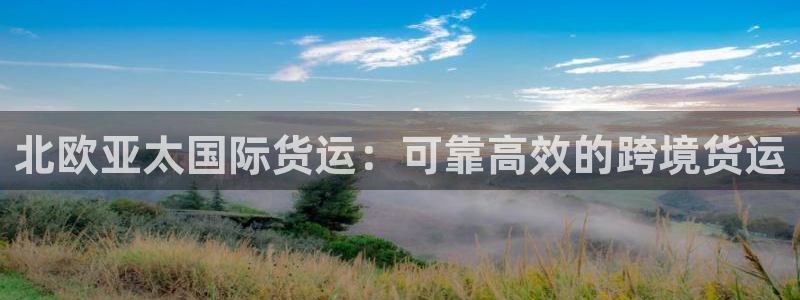 尊龙d88官网so问来就送38：北欧亚太国际货运：可靠高