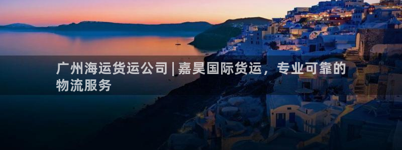 尊龙手机客户端下载：广州海运货运公司 | 嘉昊国际货运，