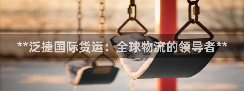 尊龙凯时为什么输了钱：**泛捷国际货运：全球物流的领导者