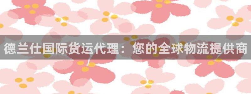 尊龙人品怎么样：德兰仕国际货运代理：您的全球物流提供商